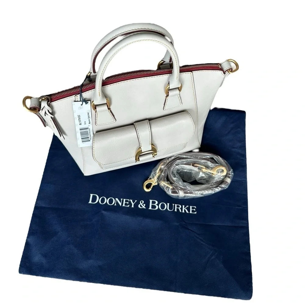 Dooney & Bourke Florentine Leather Naomi Satchel - Picture 3 of 12